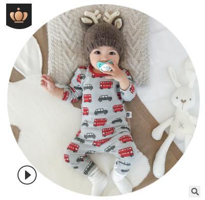 Kids autumn winter thermal underwear set babys pajamas air conditioning clothing house clothings flowers cars animals printing 230
