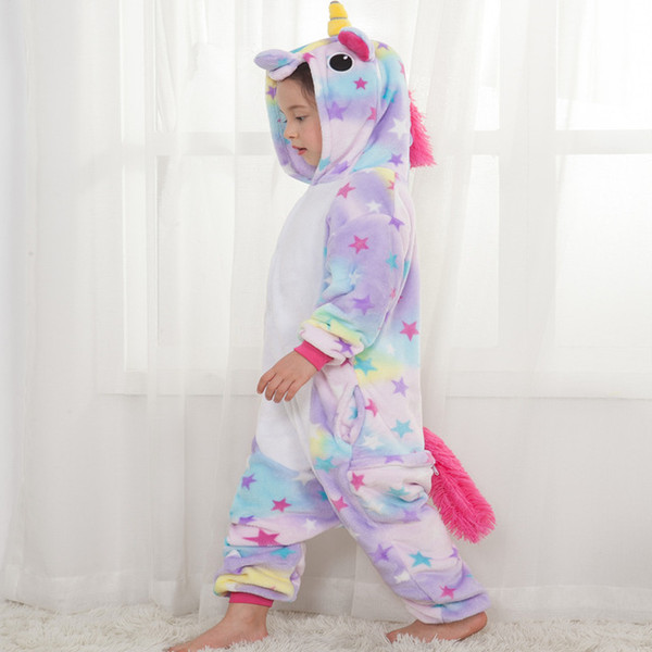 Cute new spring autumn European and American baby boys girls pajama hooded home service kids clothes