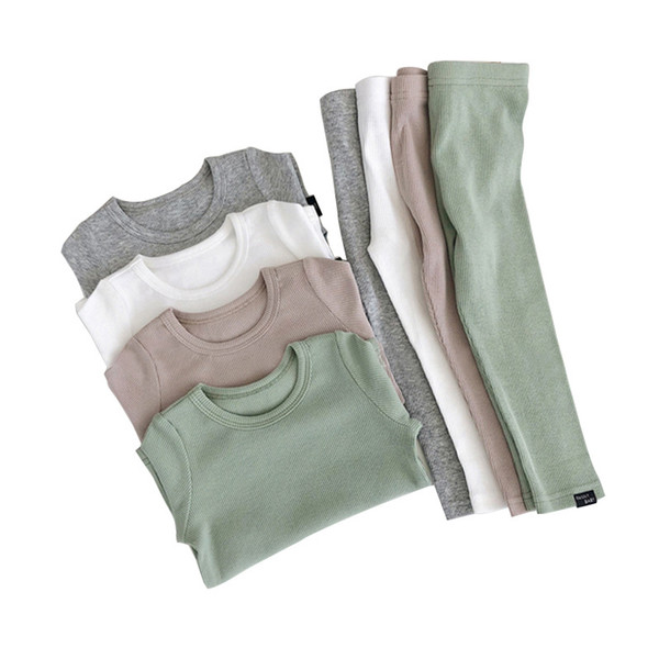 2018 New Fashion Baby Girl Pajamas For Kids Boys Children Clothes Autumn Winter Toddler Set Pink Soft Comfortable Long Sleeve J190520