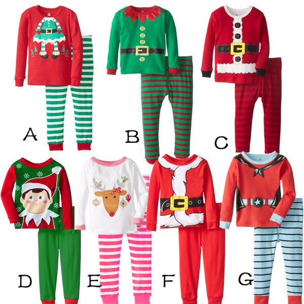 28 style Spring Childrene Pajamas Sets Boys Girls Cartoon Bear Home Wear Kids 2 Pcs Set Short-Sleeved Suit Child Home Clothes Retail B176