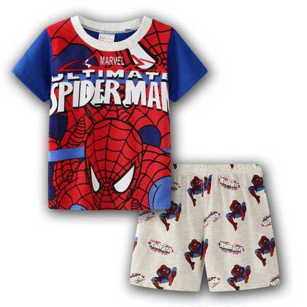 Children's Pajamas Summer Baby Boys Short Sleeve Sets Girls Cartoon Children's Sleepwear Pajamas Sets