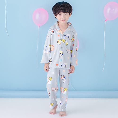 Boys Sleepwear Baby Boy Pyjamas Children Cotton Pajamas Kids Nightwear Nightgown Long Sleeve Nightdress Cute Cartoon Nightie