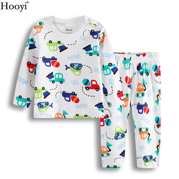 Digger Baby Boys Clothes Set Spring Long Sleeve Children Pajamas Clothing Sets Baby Sleepwear Cotton T-Shirts Trouser 3-24Month Kids Pyjamas