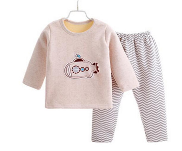 CARTOON AUTUMN WINTER THICKERN NEW ARRIVAL BABY PAJAMAS SET 10 STYLE CAN CHOICE 90-100-110-120CM 4PCS/LOT WHOLESALE