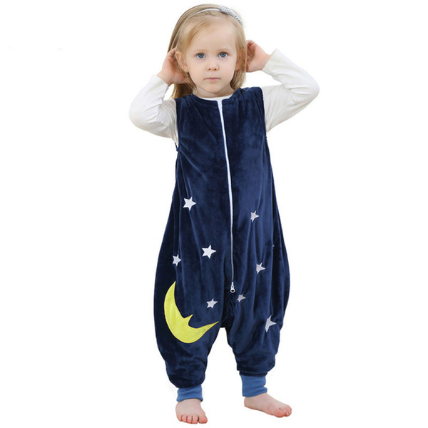 Wholesale 5Pcs Unisex Baby Toddler Kids Boy Girl Wearable SLEEPING BAGS WITH FEET Sleeveless Sleeping bags Blanket Sleepsack