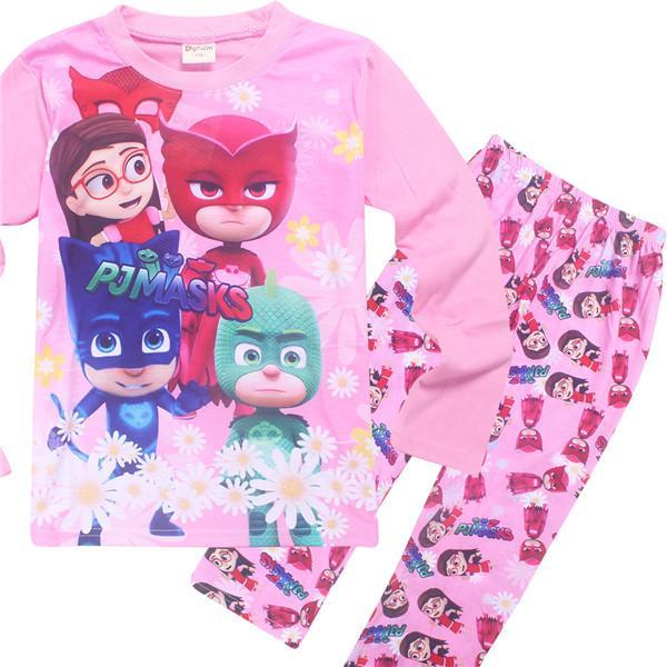 Children PJ mask Pajamas set 4style Boys and girls character Nightwear Super Hero Pijamas Girls Sleepwear Baby Pyjama for3-9t 2#