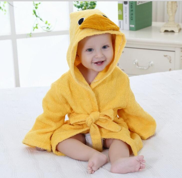 New 15 styles cute animal bathrobe Flannel Kids shark fox mouse owl model Robes cartoon Nightgown Children Towels Hooded bathrobes Pajamas