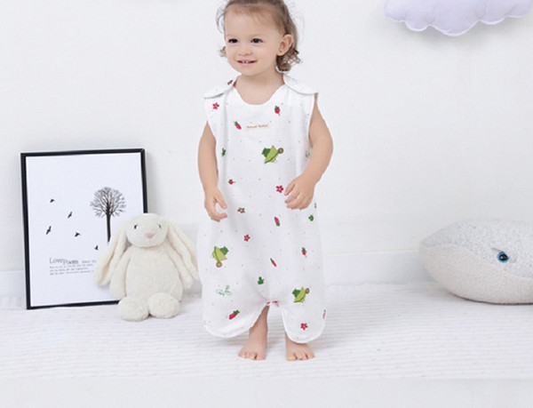 Sleeping Bag for Kids 4 layers Cotton Breathe Freely,Split legs and hands Pajamas (4 colors for choice)