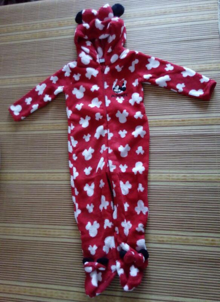 Spring and autumn winter male baby and girl baby coral fleece jumpsuit hooded wrapped Baby pajamas