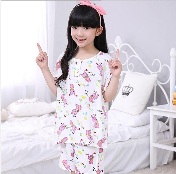 Kids Christmas Pajamas set Children cotton Pyjamas Cute Kids Pyjamas Wholesale baby girl homewear nightwear for 4-7T girl