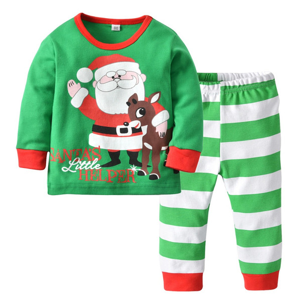 Kids Pajamas Sets boys night suit Children Christmas pattern Sleepwear Girls Pyjamas kids nightwear children sets boys clothes