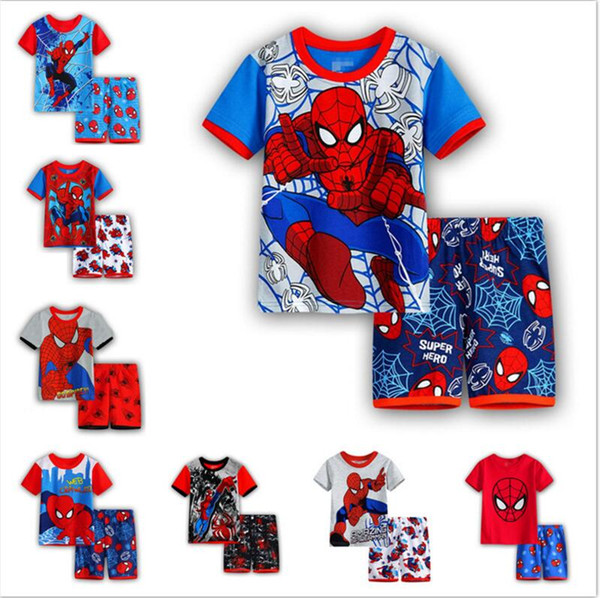 New summer cotton home clothing children clothing suit air conditioning cartoon pajamas