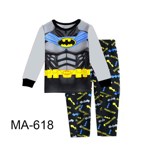 Wholesale Boys Super Heros Pajamas Sets 2019 Kids Cartoon Pajamas Children Spring Pyjamas Sets For 2-7Y MA-618