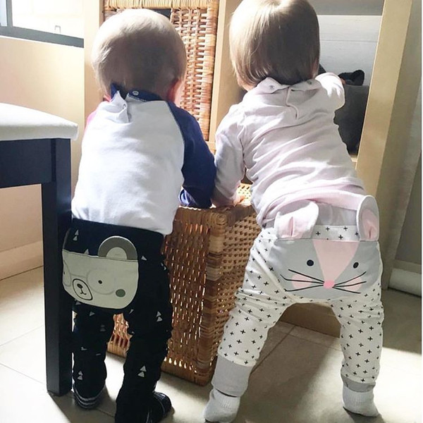 2019 new baby children harem pants three-dimensional shape harem pants cartoon cute fart pants 0-4 years old