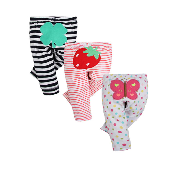 3PCS/LOT 2018 New Fashion Baby Pants 100% Cotton Spring Autumn Newborn Baby Leggings Infant Baby Boy Girl Clothing 6-24 Month