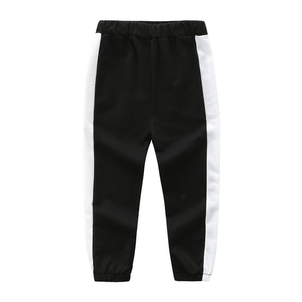 Korean version of boy's fashion boy's patchwork casual trousers comfortable cotton elastic casual trousers