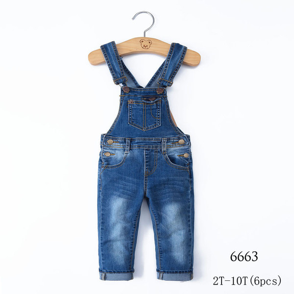 New boys and girls jeans simple western style children series(6pcs/lot)