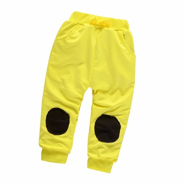 2019 New Fashion Boys Girls Retail Spring Autumn Cotton Children's Patch Sweatpants Boy Casual Kids Pants 0 - 4 Years