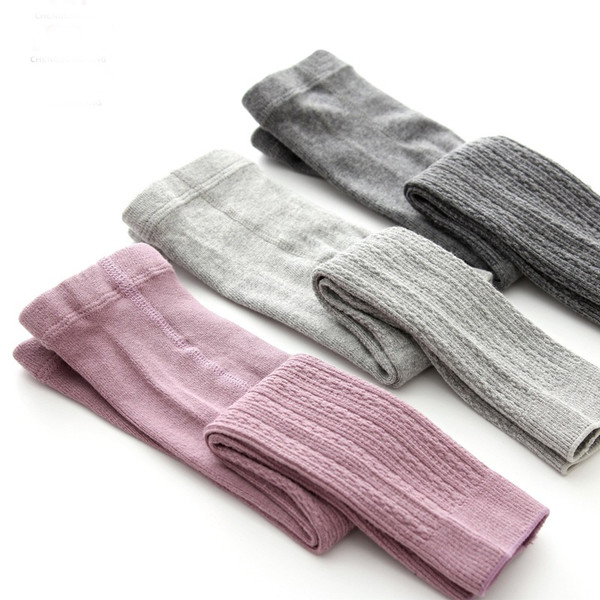 Spring Autumn cotton baby trousers pantyhose with baby large PP leggings Children's knitted cotton wild lovely cotton leggings