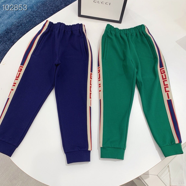 Spring Kids boy girl fashion casual Pants Baby Letter Sport trousers 2020 Children retail clothes