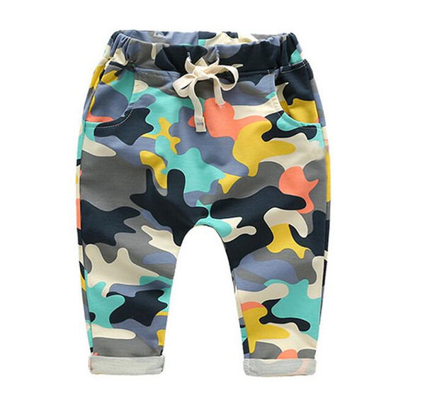 2017 New Toddlers Baby Boy Pants Kids Harem Pants Camouflage Children Pants Kids Cotton Warm Boys & Girls Trousers for 2-7 Yr G1167