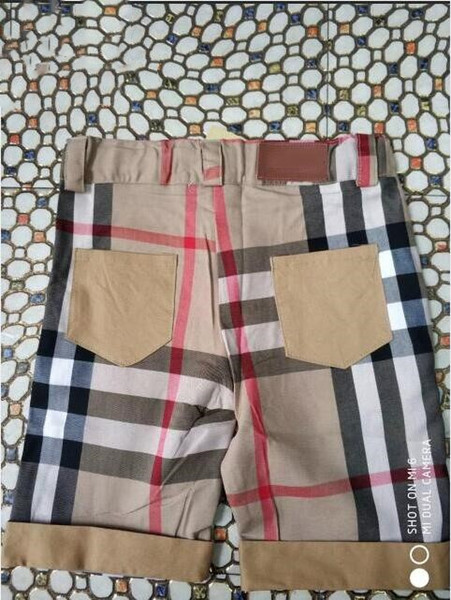 3 color summer Brand Plaid stripe kids clothes boys sport shorts children short pants girls clothing jogging knickers panties breechcloth