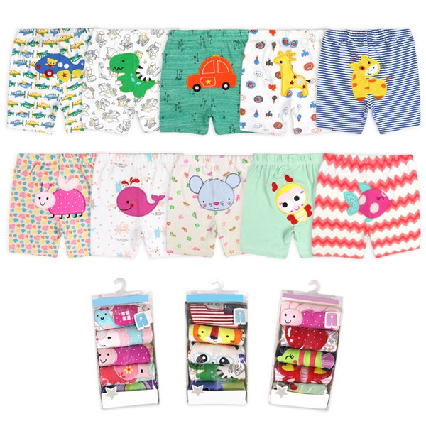 Baby shorts 5/pcs pack Cotton Suitable for 0-2 years infant PP pants Summer Cute Baby cartoon boys girls Toddler baby Clothing