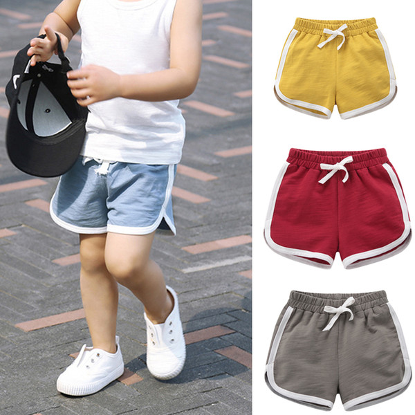 Boutique shorts Pants Summer Sports Baby Kids Clothing For girls and boys clothes 5Color 7SIZE Beach Shorts 2020