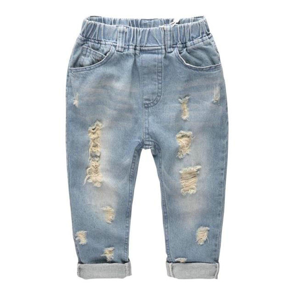 Kids Boys Jeans Pants Fashion Children Boys Hole Jeans For Spring Autumn Toddler Clothing Baby Denim Pants Trousers