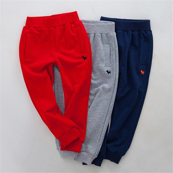 Childrens trousers childrens sports pants 2-8-year-old cotton Korean boys and girls spring and autumn casual pants