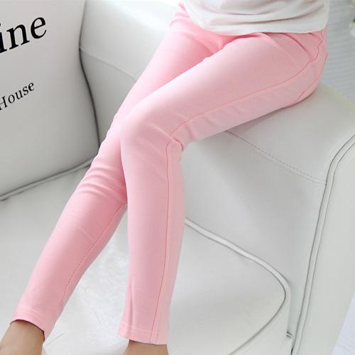 2016 spring and summer children's clothing Korean children candy colored pencil wholesale girls Leggings kids