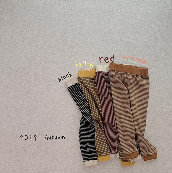 2019 Korea style wholesale girls leggings autumn cotton fashion girls pants 1-6t HX544