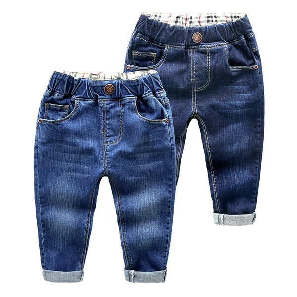 Autumn Boys Pants Jeans for Kids Cowboys Pants Casual Children Jeans Solid Dhild Sport Trousers Spring Boys Clothing