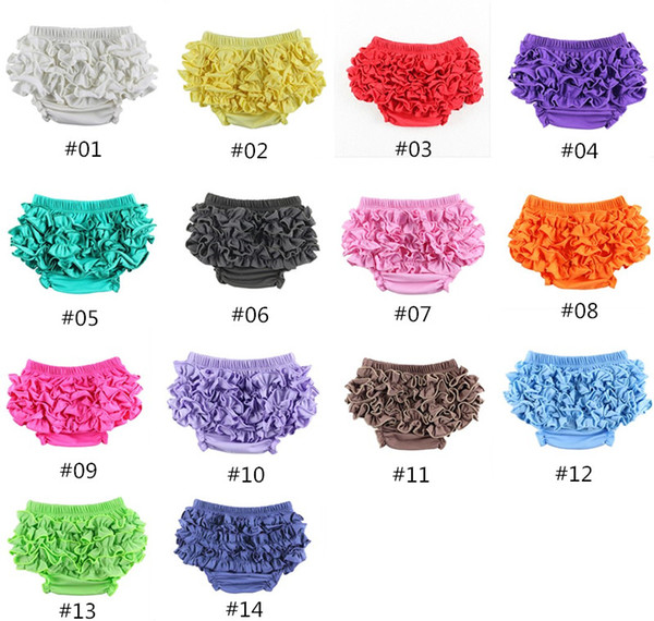 14 colors baby girls bloomer PP pants cotton lace baby bloomer shorts kids climb clothes NC199