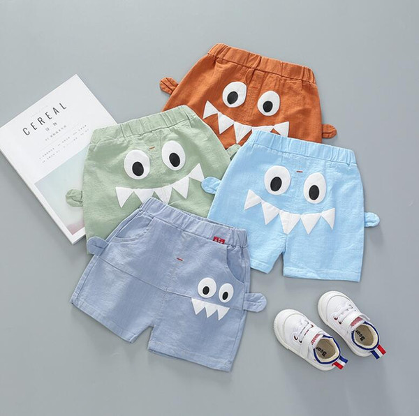 ins hot sale new design baby summer shark shorts children boutique hot short kids new bottom shorts