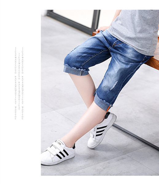 Kids Designer Clothes Girls Jeans shorts toddler boys soft denim summer beach shorts bottom clothes for girl pants cotton shorts 110-160cm