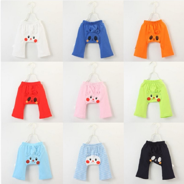 Cartoon Baby PP Pants 100% Cotton Children Trousers Bunny Bear Animal Boy Pant Newborn Underpants Diaper Cover Girl Britches 0-3