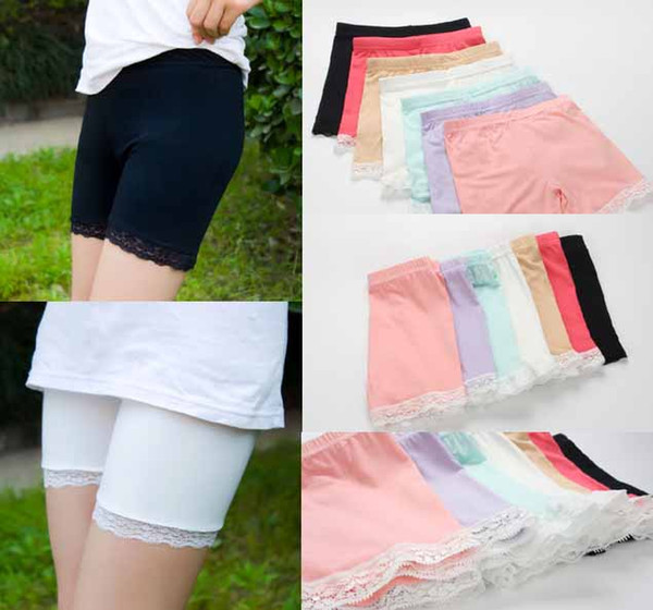 summer fashion girls cotton short leggings lace short leggings for girls lace safety pants shorts baby girl short tights