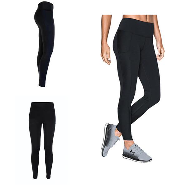 S-XXL Summer Stretchy Leggings Women Sports Jogging YOGA Pants U&A Skinny Tights Amour Solid Color GYM Workout Trousers Track Pants C42305