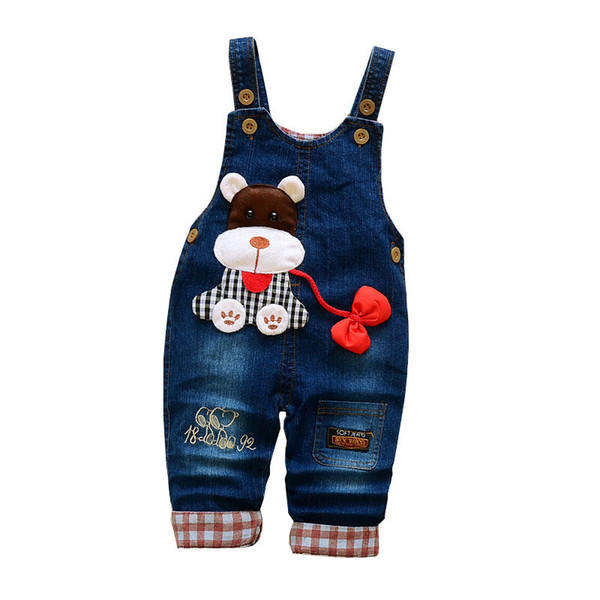 good quality Baby Pants Spring Autumn Kids Boys Girls Overalls infants Boys jumpsuit Jeans Bib Cowboy Denim Overalls