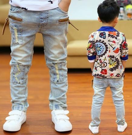 High Quality 2019 Spring And Autumn Kids Pants Boys Baby Stretch Joker Jeans Children Jeans