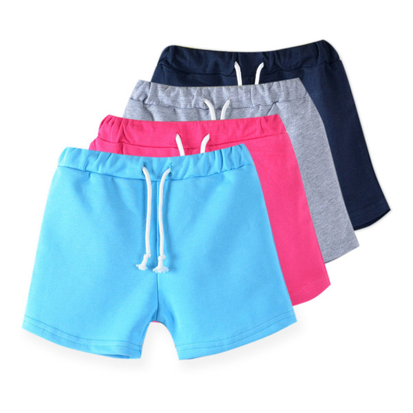 new candy color girls shorts hot summer boys beach pants shorts Kids trousers childrens pants