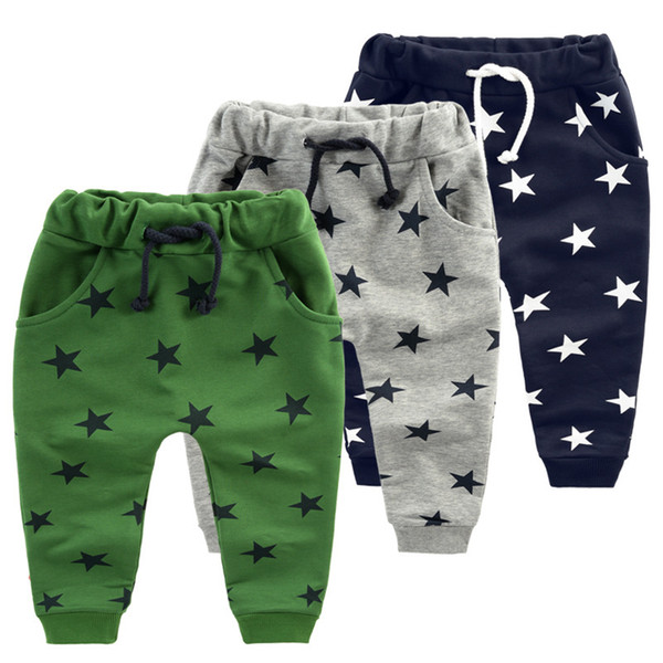 SQBCMW 2018 Hot selling size70~140 children's clothing children pants for kids trousers baby boys harem pants fashions stars