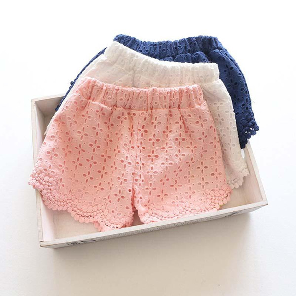 Princess Lace Baby girls shorts Summer Spring 2018 children shorts kids shorts for girls clothes toddler girl clothing