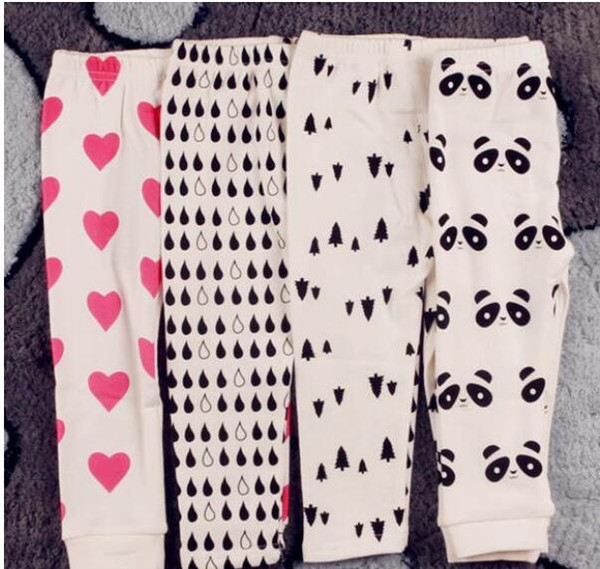 2016 cute baby leggings clothing pants boy clothes girl toddler leggings kids clothes PP pants boys cartoon trousers christmas gift 6pcs