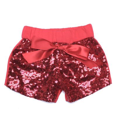 Baby Girls Sequins Shorts Pants Casual Pants Fashion Infant Glitter Bling Dance Boutique Bow Princess Shorts Kids Clothes 14 color KTS05