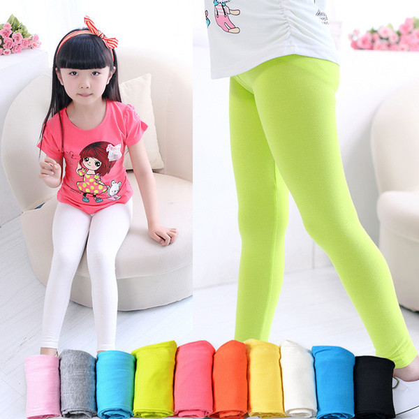 girls leggings girl pants new arrive Candy color Toddler classic Leggings big children trousers baby kids leggings 15 colors available K434