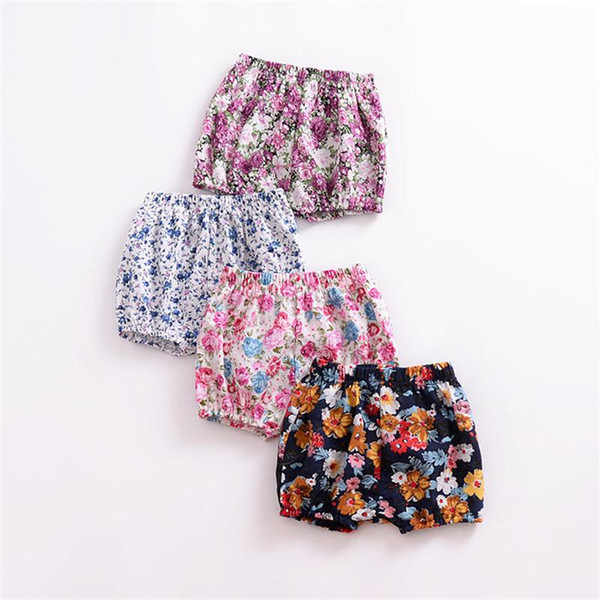 Summer Baby Girls Shorts Kids Short Pants for Girls Summer Children Casual Shorts PP Shorts Flora Icecream Printing Girls Clothing