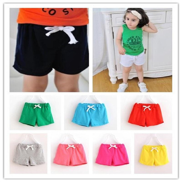 kids clothing Summer Children Cotton Shorts Boys Girl Clothes Baby Fashion Pants summer boys beach pant Candy color shorts