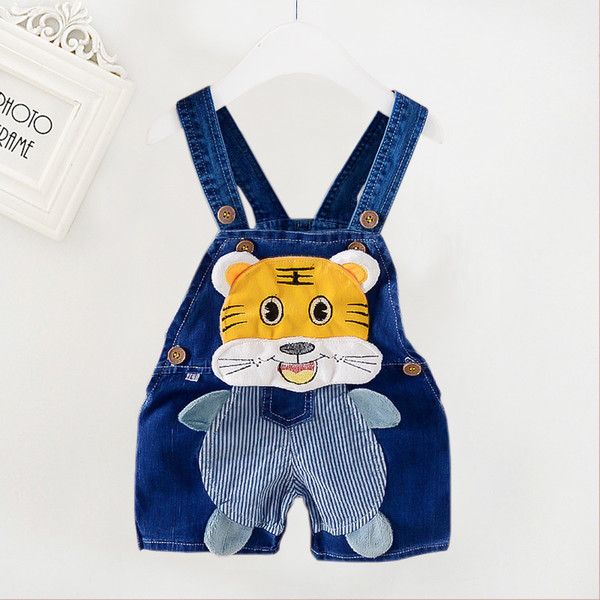 good quality baby boys & girls summer bib short trousers for toddler new fashion new style baby casual cotton cartoon bib pants